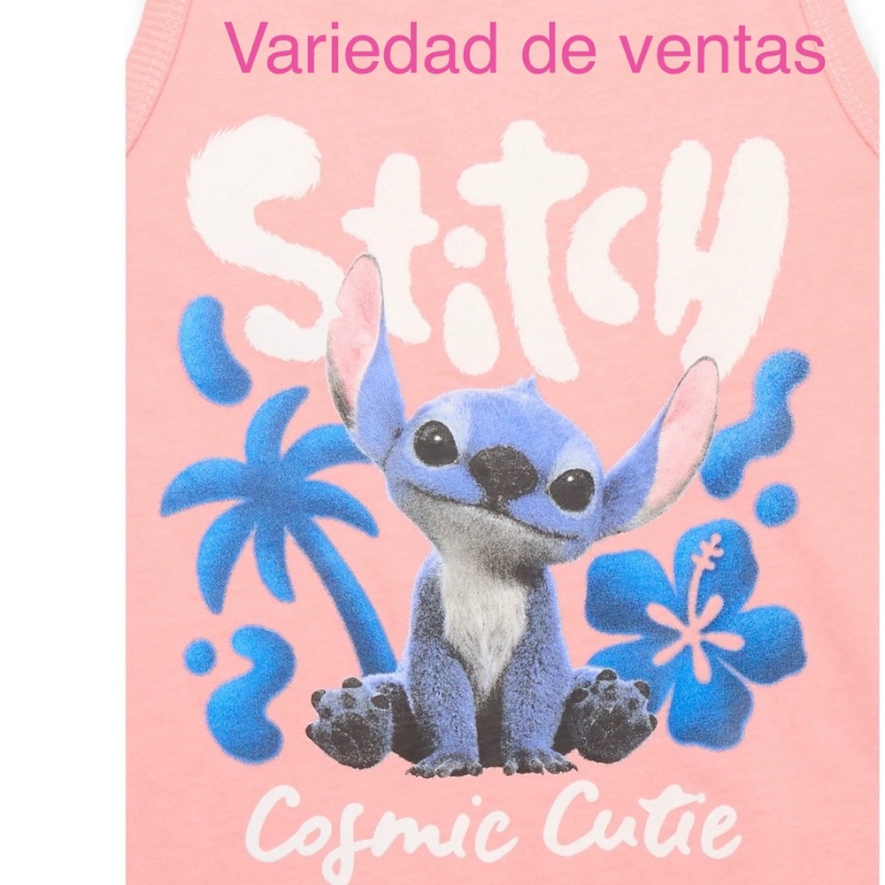 Stitch Cosmic Cutie Pink Tank Top